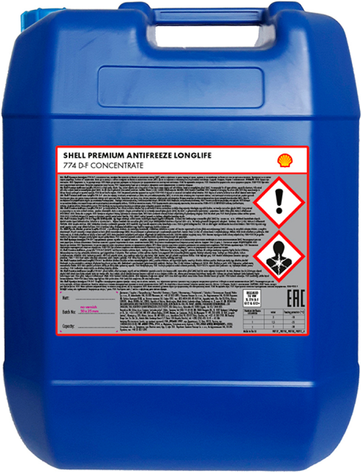 

Антифриз Shell Premium Antifreeze Longlife Concentrate 774 D-F 55л (PBT758)