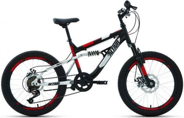 

Велосипед детский Altair MTB FS 20'' disc рама 14 дюймов черный/красный [RBKT1F106003], MTB FS 20 disc 14