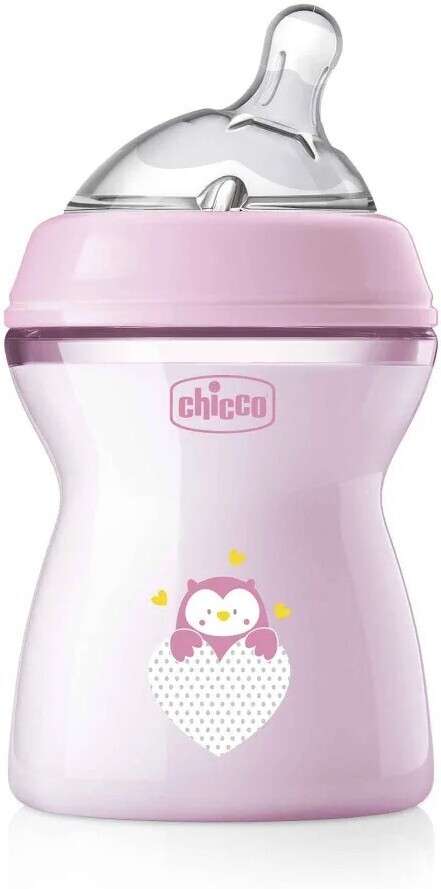 

Бутылочка CHICCO Nursery Natural Feeling 250 мл с силиконовой соской с наклоном розовый (00081323100000)