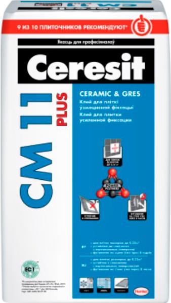 

Клеевая смесь Ceresit для плитки CM 11 Plus 5кг