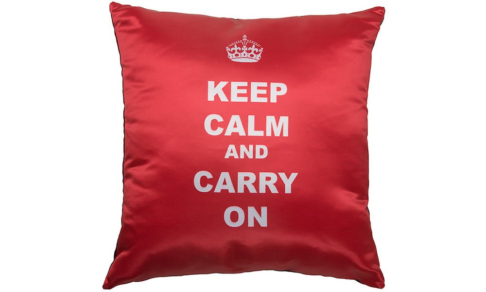 

Подушка Keep Calm красная, Keep Calm