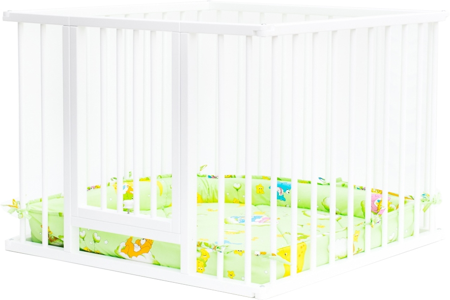 

Детский манеж Bambini МД 01.10 8 секций белый, МД 01.10 8 секций