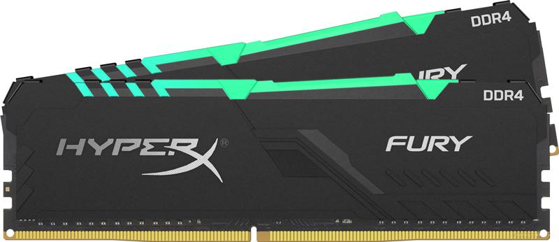 

Оперативная память Kingston DDR IV 64Gb KiTof2 PC-27700 3466MHz HyperX Fury RGB [HX434C17FB3AK2/64], DDR IV 64Gb KiTof2 PC-27700 3466MHz HyperX Fury RGB