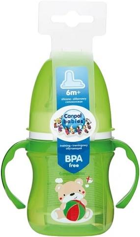 

Поильник Canpol Easy Start Sweet fun 120 мл зеленый [35/207_gre], Поильник Canpol Easy Start Sweet fun 120 мл 35/207_gre зеленый