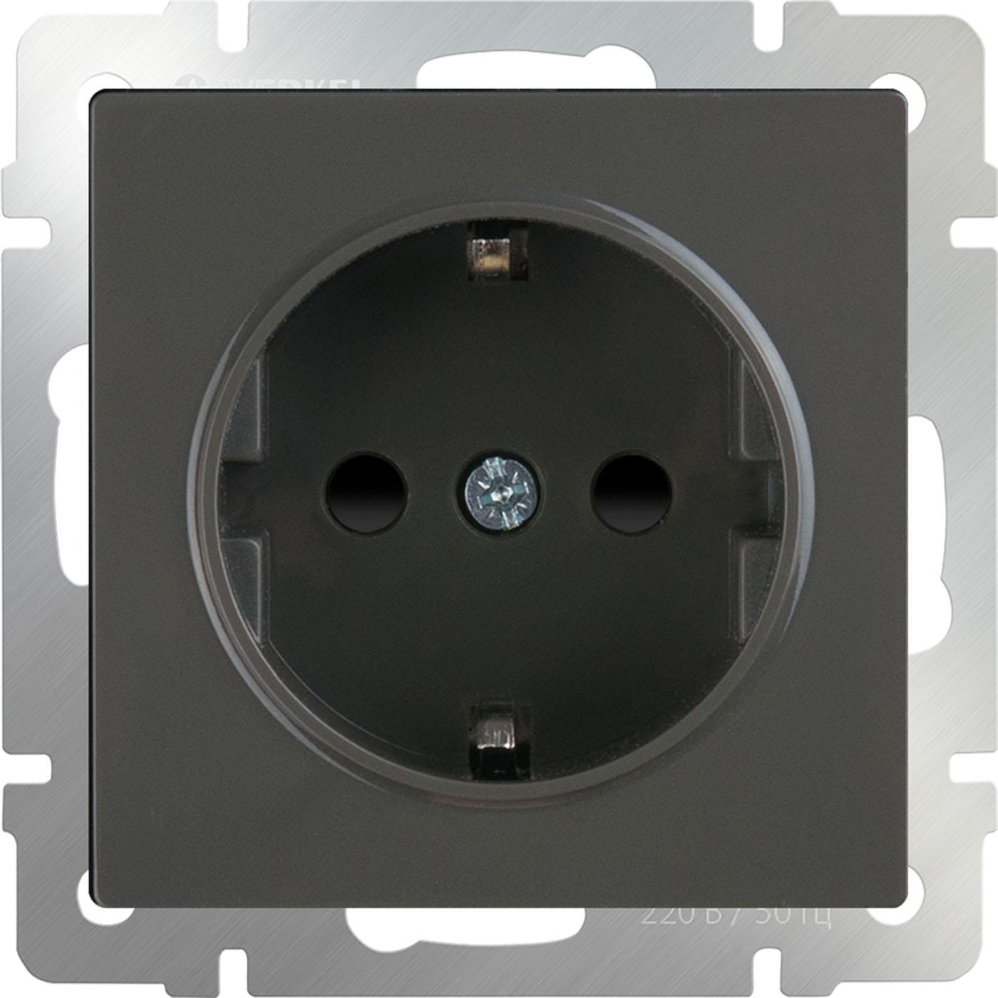 

Розетка Werkel WL07-SKGS-01-IP44 серо-коричневый, WL07-SKGS-01-IP44