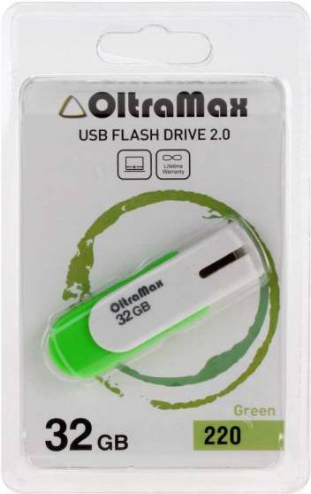 

Usb flash Oltramax OM-32GB-220 зеленый, OM-32GB-220