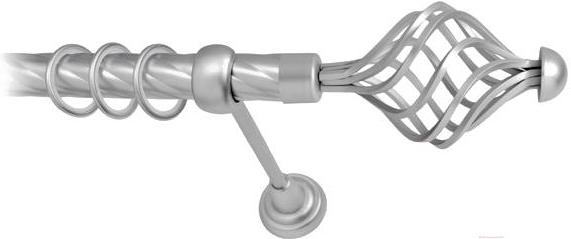 

Карниз Lm Decor Вираж 098 1р витой 25мм 2.8м сатин, Вираж 098 1р витой 25мм 2.8м
