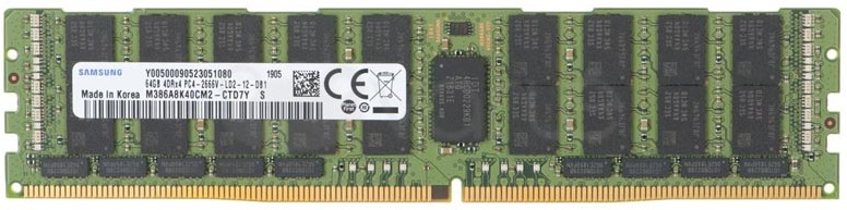 

Оперативная память Samsung DDR4 64GB LRDIMM 3200 1.2V [M386A8K40DM2-CWE], Оперативная память Samsung DDR4 64GB LRDIMM 3200 1.2V M386A8K40DM2-CWE