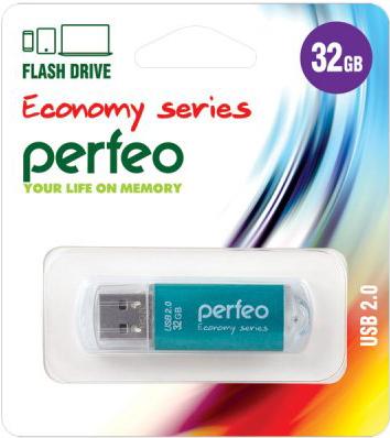 

Usb flash Perfeo 32GB E01 economy series Green [PF-E01G032ES], 32GB E01 economy series