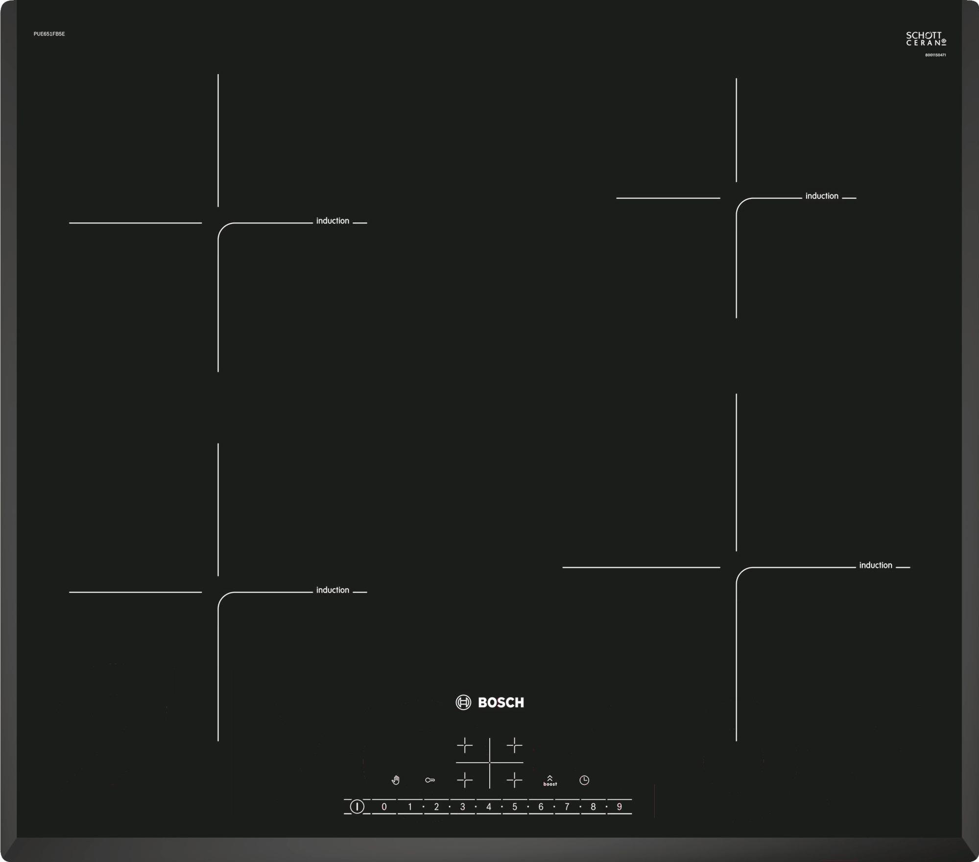 

Варочная панель Bosch PUE651FB5E, PUE651FB5E