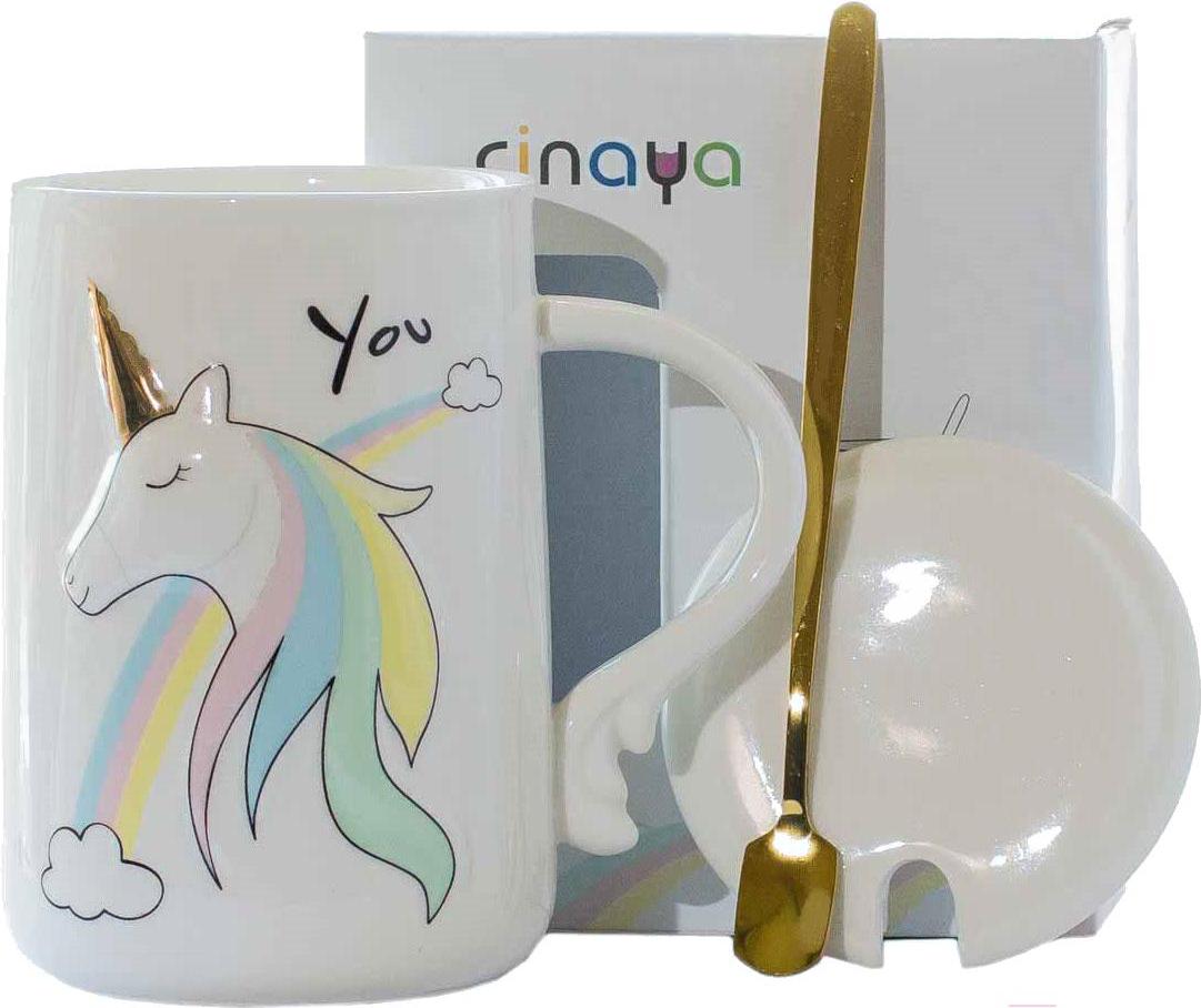 

Кружка с ложкой Мон Ами MUG-218, MUG-218