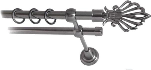 

Карниз Lm Decor Веер 006 2р гладкий 3м антрацит, Веер 006 2р гладкий 16мм 3.0м