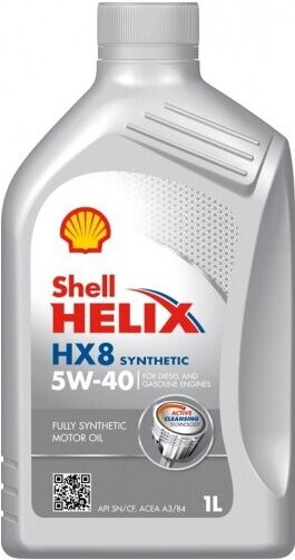 

Моторное масло Shell Helix HX8 Synthetic 5W40 / 550046368 (1л), Моторное масло Shell Helix HX8 Synthetic 5W40 1л 550046368