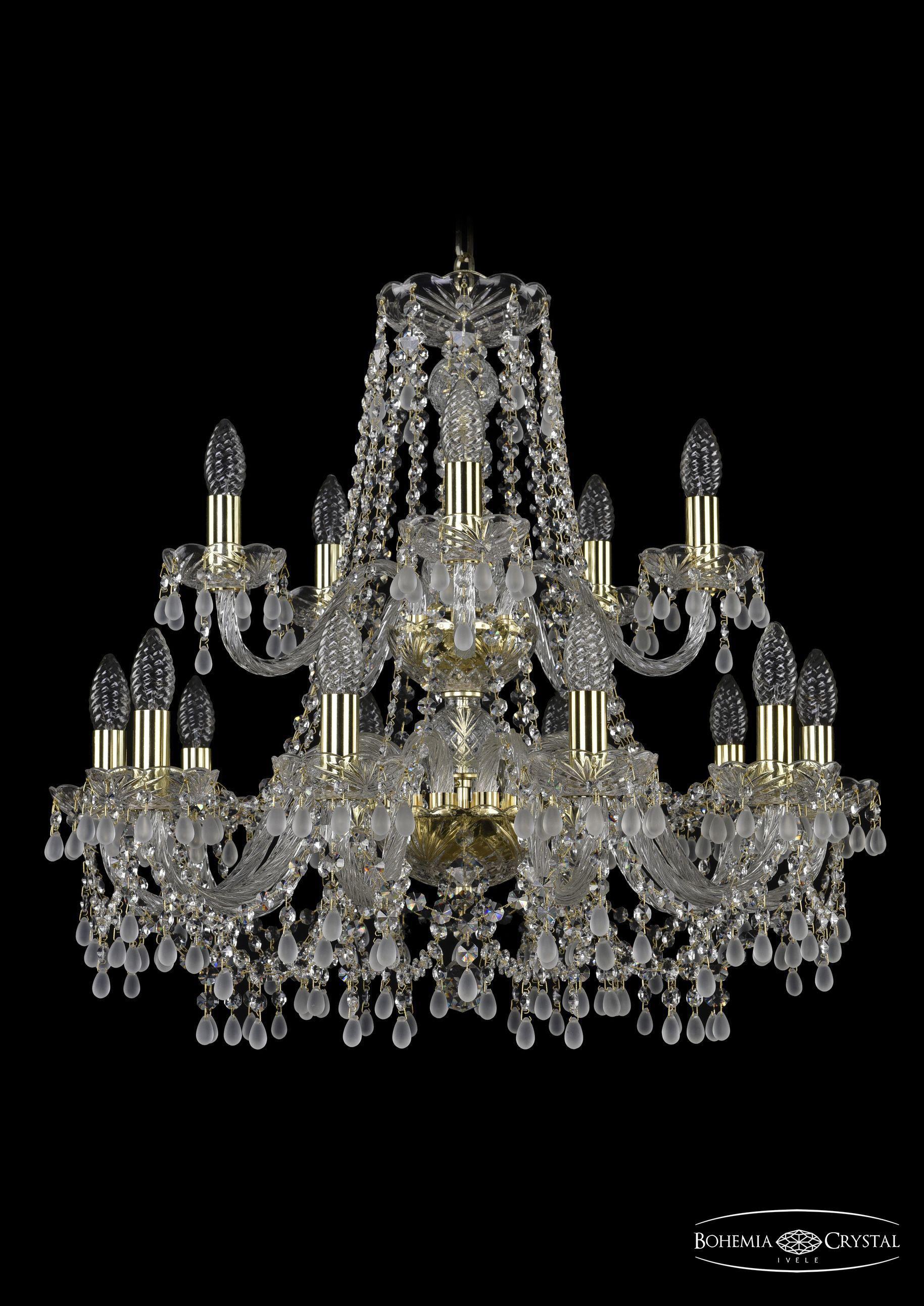 

Подвесная люстра Bohemia Ivele Crystal 1410/10+5/240/2d/G/V0300