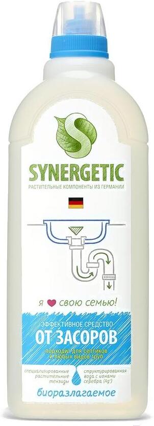 

Средство для устранения засоров Synergetic Биоразлагаемое щелочное 1л