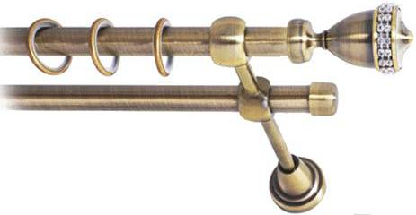 

Карниз Lm Decor Кубок 110 2р гладкий 3.6м антик, Кубок 110 2р гладкий 16мм 3.6м