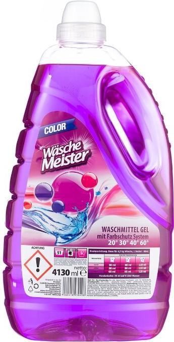 

Стиральный порошок Wasche Meister Color 4.13 л, Color 4.13 л