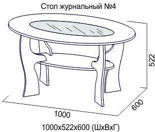 

Журнальный столик SV-Мебель Ж №4 ясень шимо светлый [00-00046951], Журнальный столик SV-Мебель Ж №4 00-00046951 ясень шимо светлый