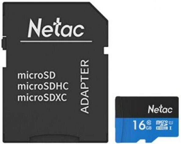 

Карта памяти Netac microSDHC 16GB P500 [NT02P500STN-016G-R], Карта памяти Netac P500 Standard 16GB NT02P500STN-016G-R (с адаптером)