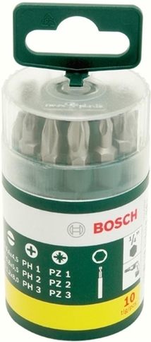 

Набор оснастки Bosch 2.607.019.454, Набор инструментов Bosch 2607019454 10 предметов