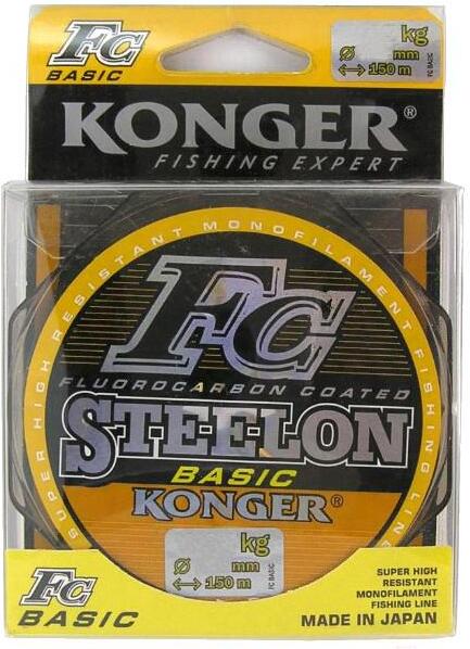 

Леска монофильная KONGER STEELON FC BASIC 150 м 0,28 мм [232150028], Леска монофильная KONGER STEELON FC BASIC 150 м 0,28 мм 232150028