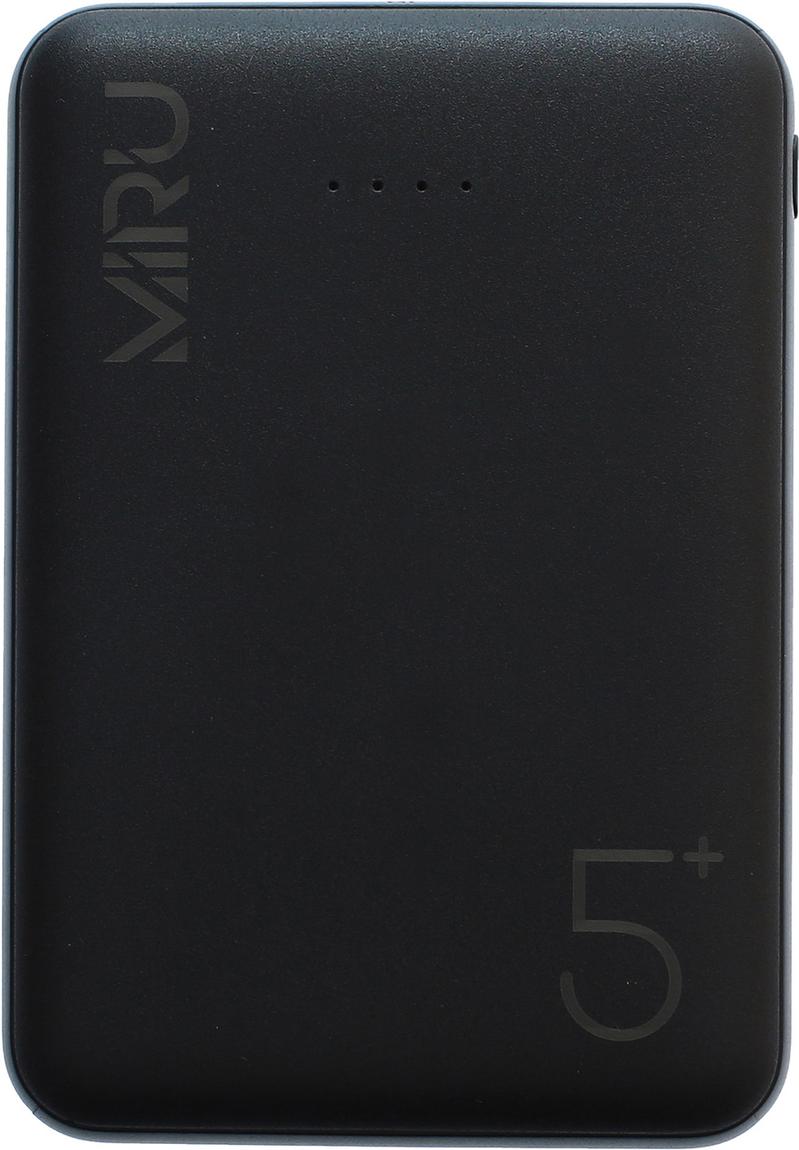

Портативный аккумулятор Powerbank Miru Li Pol 5000 mAh черный, Li Pol 5000 mAh