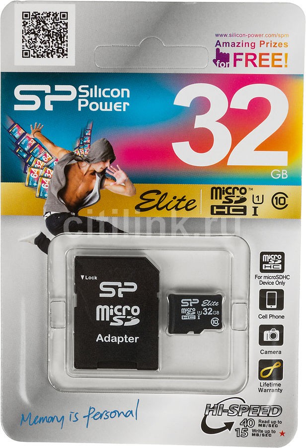 

Карта памяти Silicon-Power microSD 32GB Elite Gold microSDHC Class 10 [SP032GBSTHBU1V1G], Карта памяти Silicon-Power microSD 32GB Elite Gold microSDHC Class 10 SP032GBSTHBU1V1G
