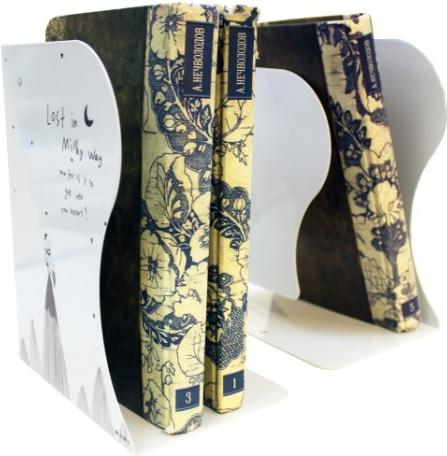 

Подставка для книг RIFFORMA металлическая белый