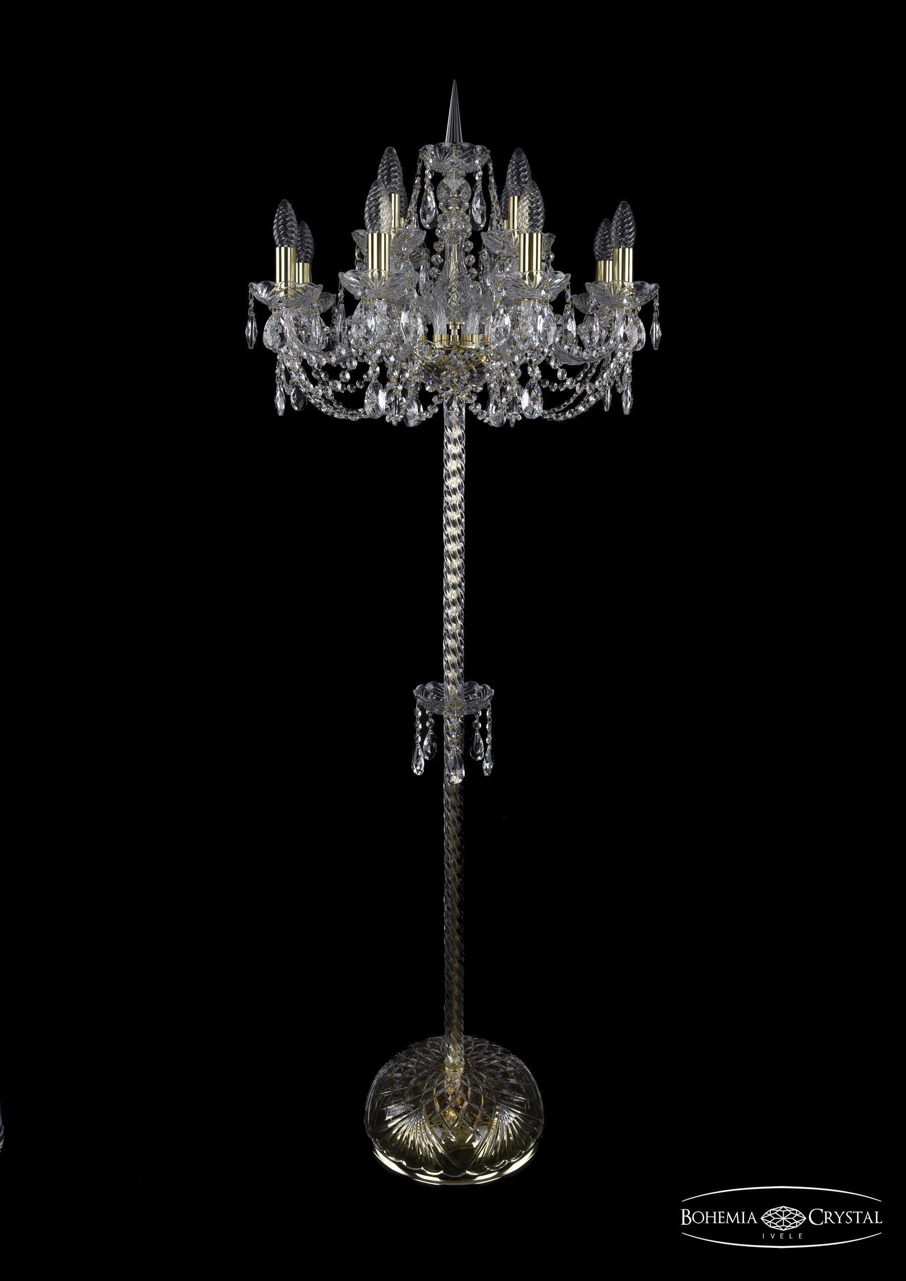 

Подвесная люстра Bohemia Ivele Crystal 1406T2/8+4/195-165/G, Торшер Bohemia Ivele Crystal 1406T2/8+4/195-165/G