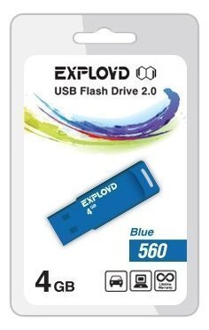 

Usb flash Exployd 560 4Gb синий, 560 4Gb