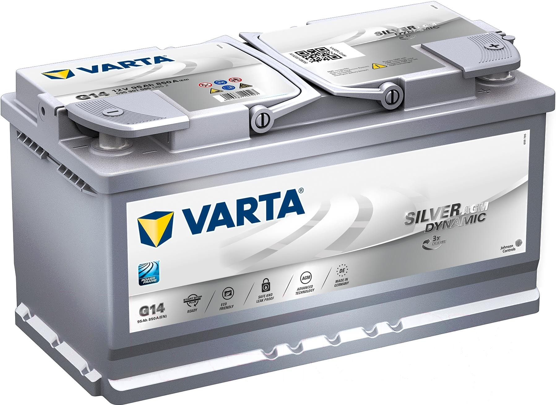 

Аккумулятор Varta Silver Dynamic AGM 95 А/ч [595901085], Аккумулятор Varta Silver Dynamic AGM 95 А/ч 595901085