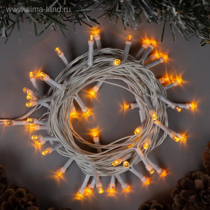 

Новогодняя гирлянда Luazon Нить 50 LED 5м желтый [3556776], Нить 50 LED 5м