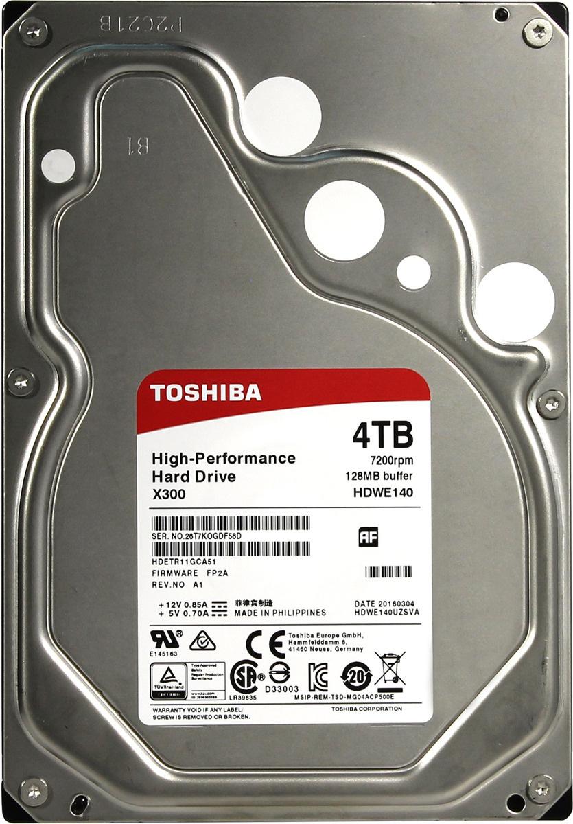 

Жесткий диск Toshiba X300 4TB [HDWE140UZSVA], X300 4TB