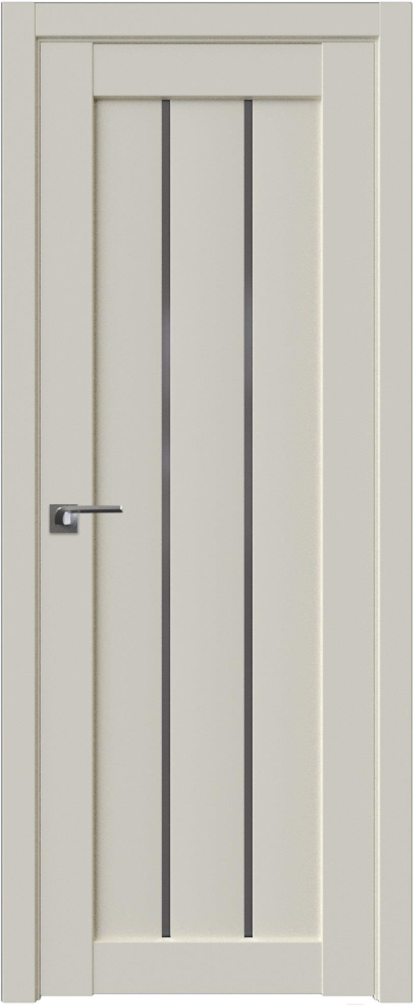 

Межкомнатная дверь ProfilDoors Модерн 49U 80x200 магнолия сатинат/стекло графит, Модерн 49U 80x200