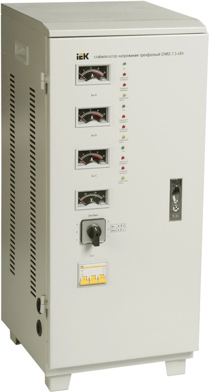 

Стабилизатор напряжения IEK СНИ3 7,5кВА (IVS10-3-07500)