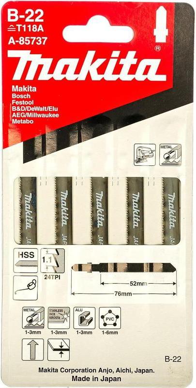 

Пилка для лобзика Makita B-22 [A-85737], Пилка для лобзика Makita B-22 A-85737