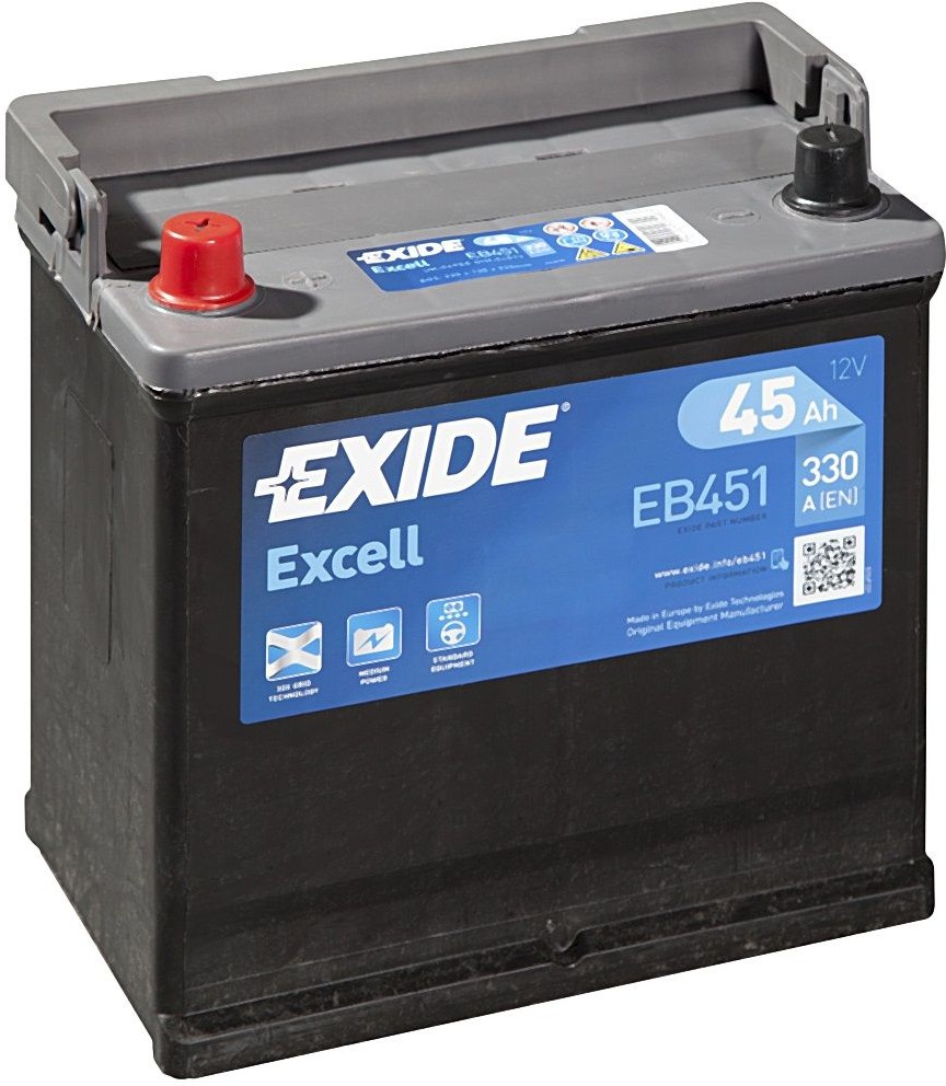 

Аккумулятор Exide Excell EB451 45 А/ч