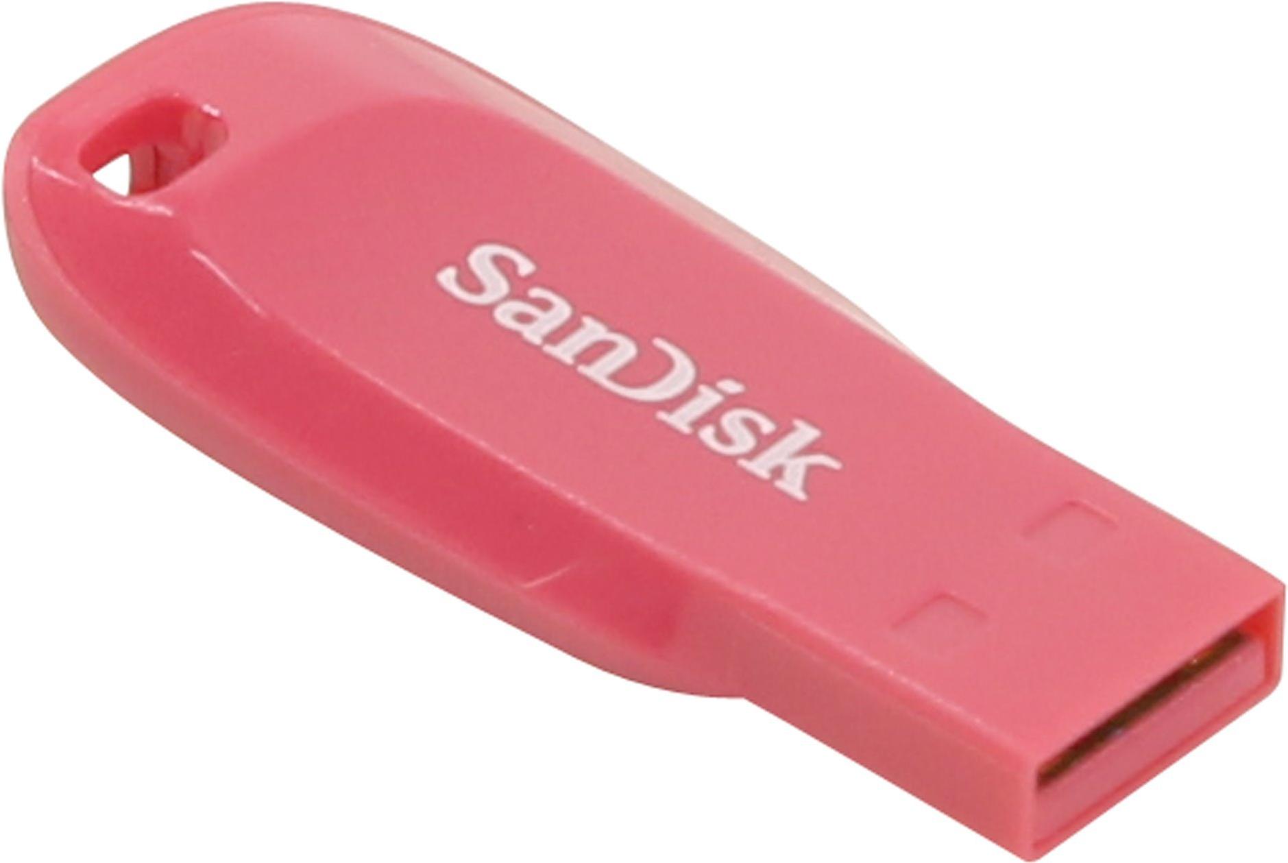 

USB Flash SanDisk Cruzer Blade 32GB (розовый) [SDCZ50C-032G-B35PE], Cruzer Blade 32GB