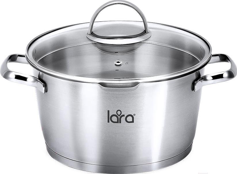 

Кастрюля Lara LR02-514 5.1л, крышка-дуршлаг