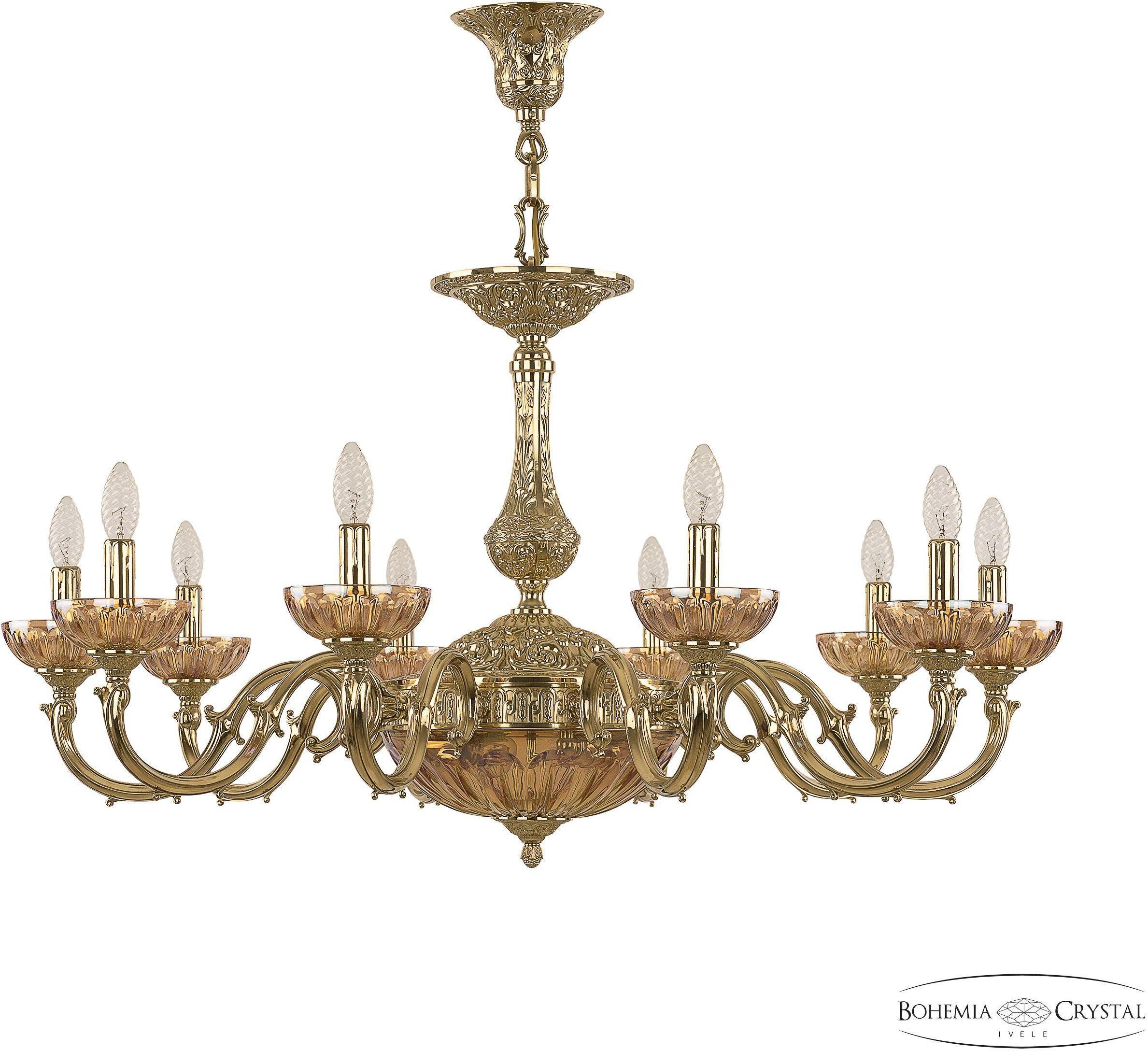 

Подвесная люстра Bohemia Ivele Crystal 72101P/10/300 G P Shampan/M-1H