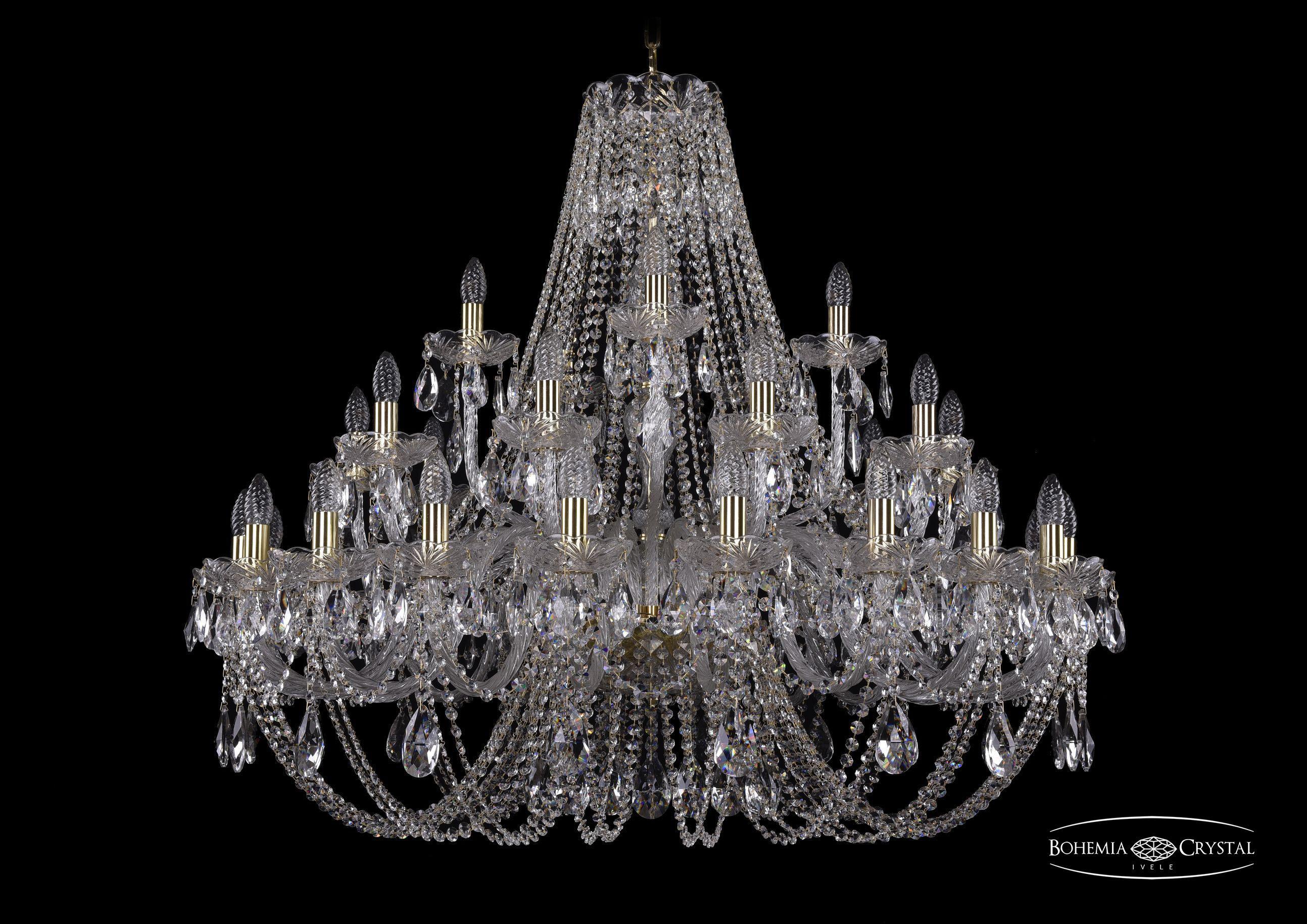 

Подвесная люстра Bohemia Ivele Crystal 1406/20+10+5/400/G