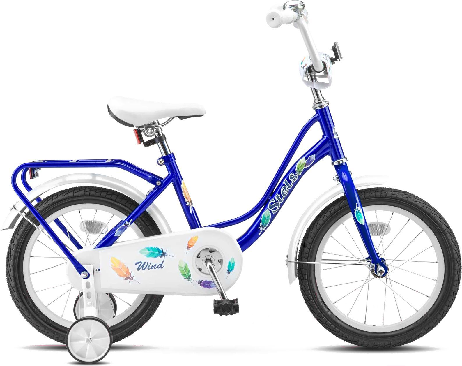 

Велосипед детский Stels Wind 16'' Z010 рама 11 дюймов синий [LU084632,LU070411], Wind 16" Z010 11"