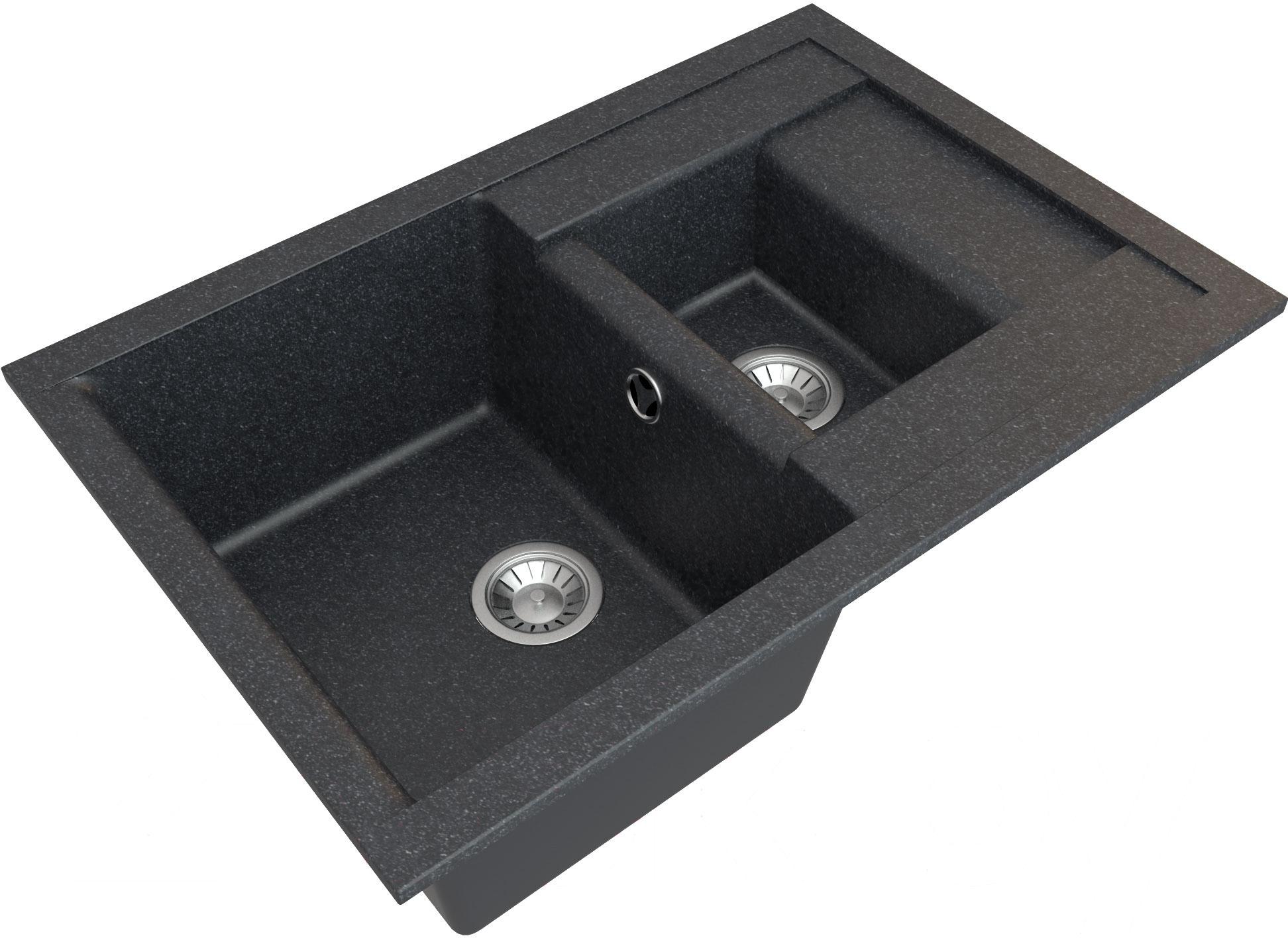 

Кухонная мойка Гамма Гранит Granite-10 черный, Гранит Granite-10