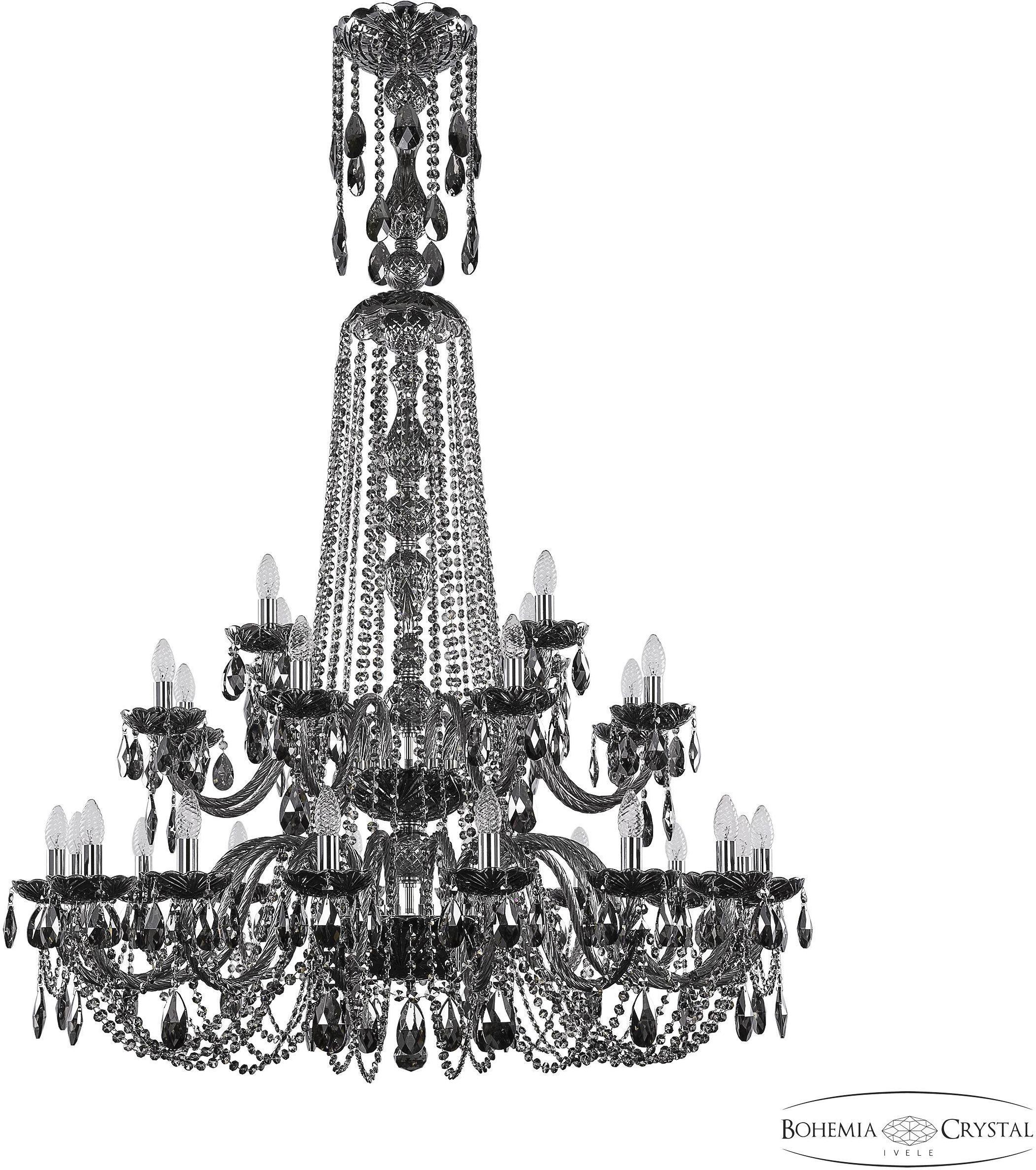 

Подвесная люстра Bohemia Ivele Crystal 1402/16+8+4/400/XL-160/2d Ni M731