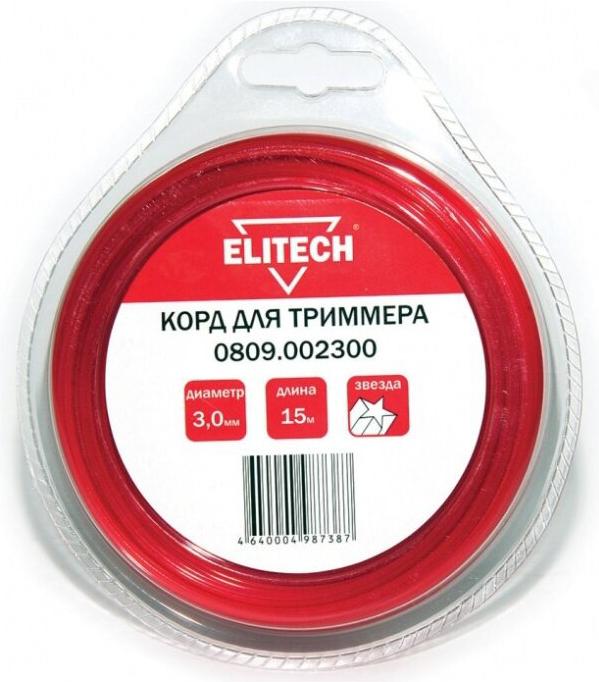 

Леска для триммера ELITECH 0809.002300, 0809.002300