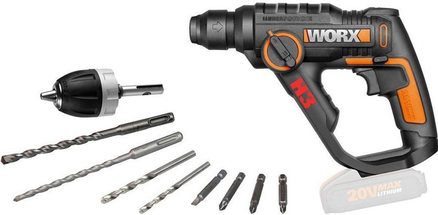 

Перфоратор Worx H3 WX390.9 [WX390.9], Перфоратор Worx H3 WX390.9