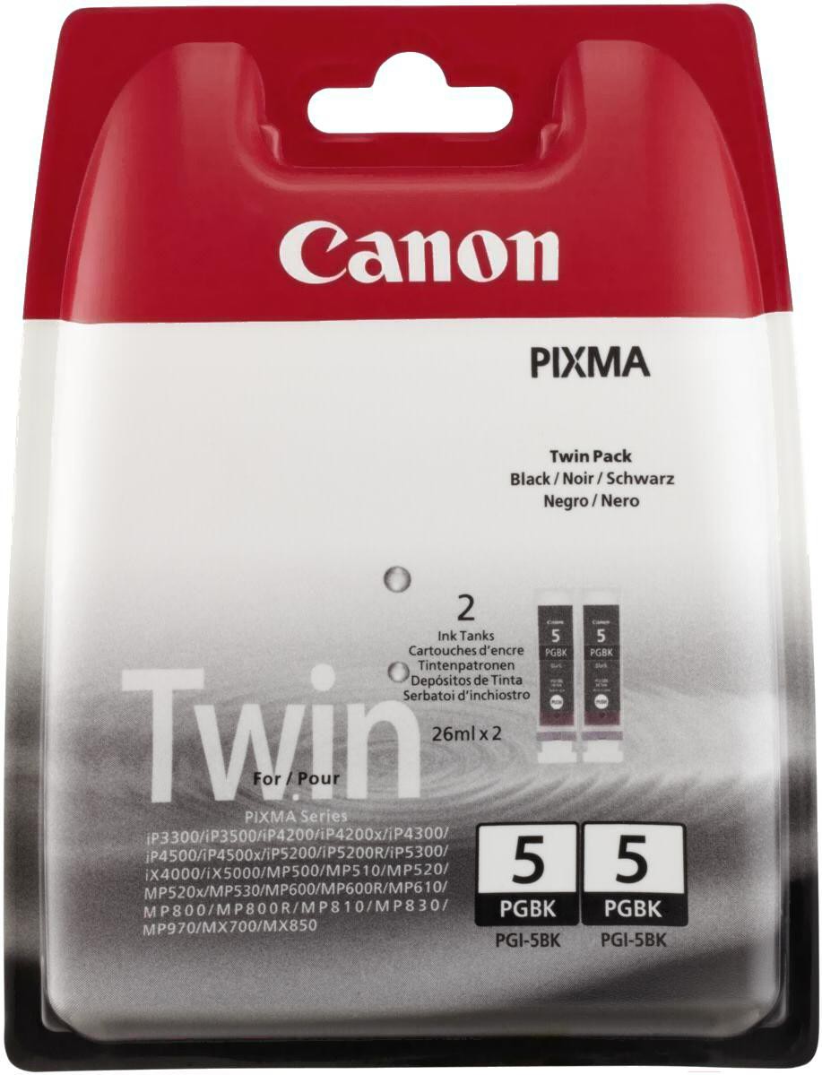 

Картридж Canon PGI-5BK Twin Pack Black [0628B030], Картридж Canon PGI-5BK черный (0628B030) двойная упаковка