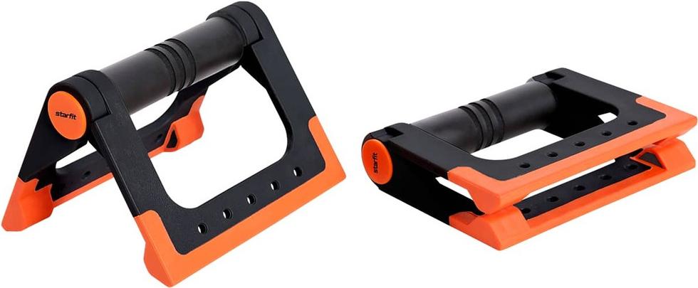 

Упоры для отжиманий Starfit BA-304 черный/оранжевый, BA-304