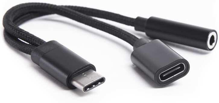 

Переходник Atom USB Type-C 3.1 - 3,5 Jack/USB Type-C 0,15 м черный (31042)