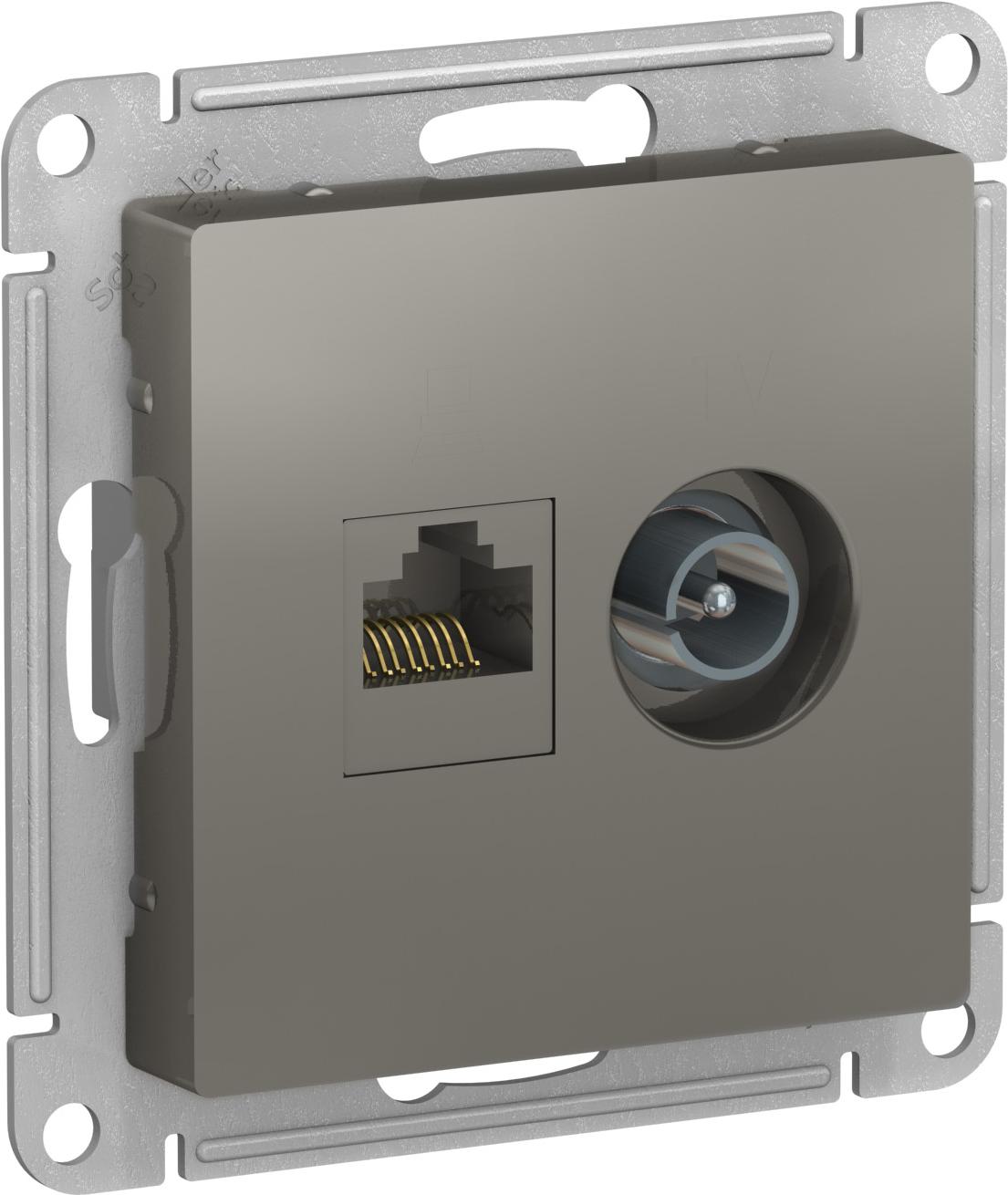 

Розетка и выключатель Schneider Electric AtlasDesign ATN000989, AtlasDesign ATN000989